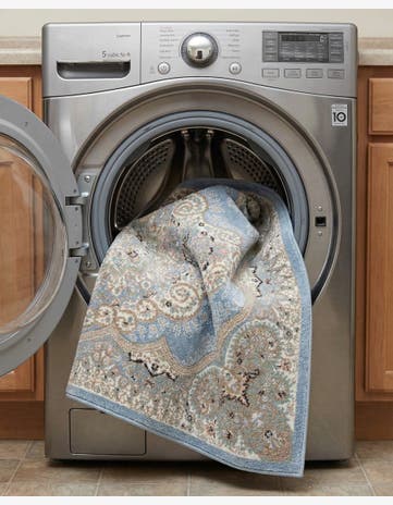 Light Blue Kamala Washable Rug