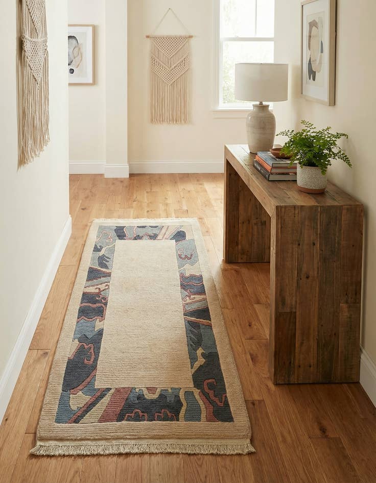 Detail image of  2' 9 x 4' 8  Hand Knotted Nepal Wool Rug