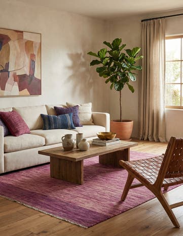 5' 5 x 7' 8 Hand Woven Kilim Modern Wool Rug