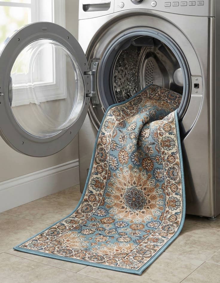 Detail image of  2' x 5' 1  Washable Traditional Indoor / Outdoor Runner Rug