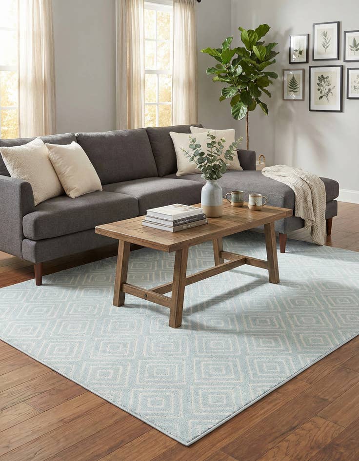 Detail image of  6' x 9'  Washable Sabrina Soto Indoor / Outdoor Rug