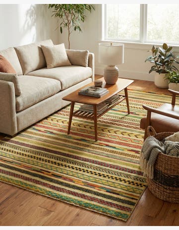 4' x 5' 10 Hand Knotted Modern Ziegler Rug