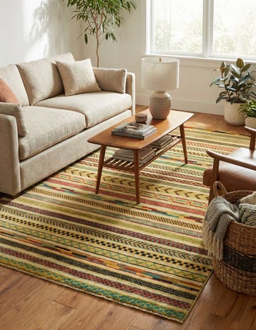 4' x 5' 10 Hand Knotted Modern Ziegler Rug