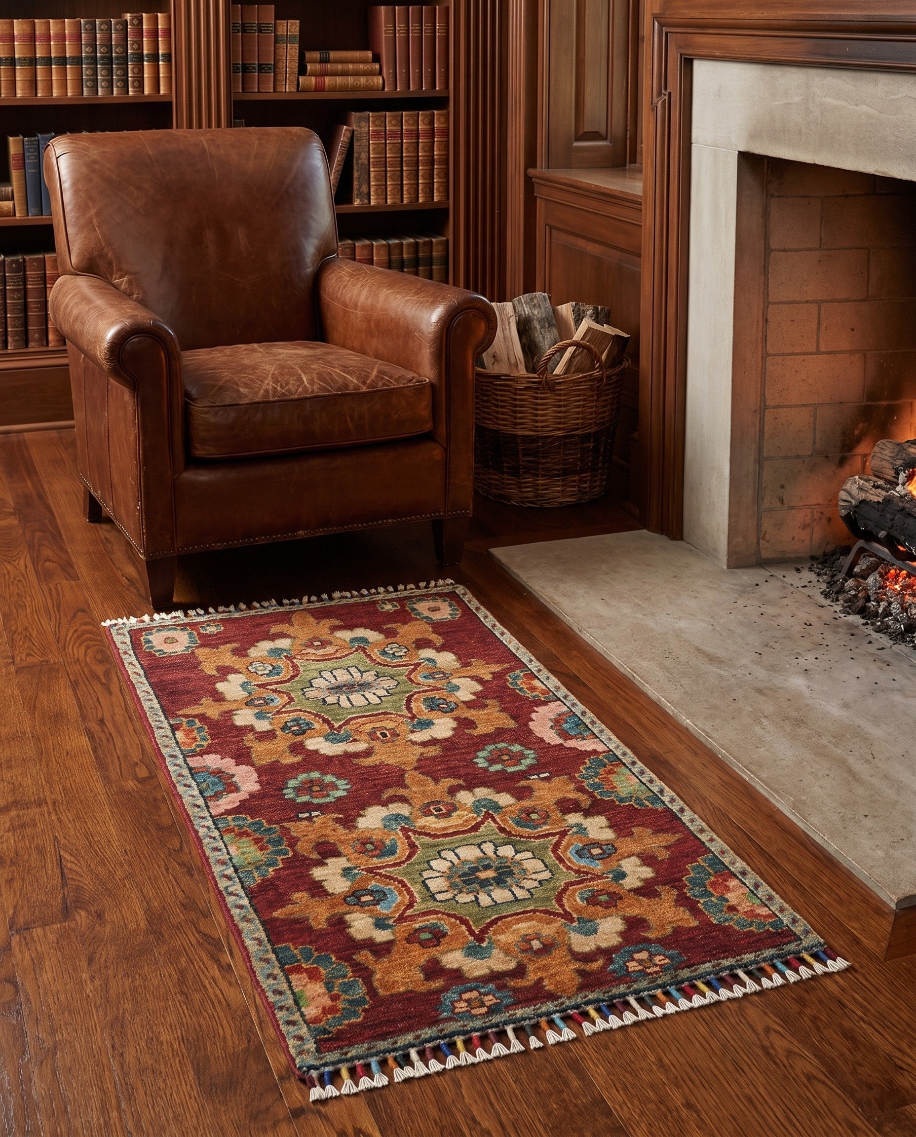 1' 9 x 3' 7 Hand Knotted Ariana Ziegler Rug