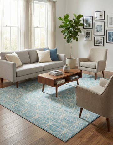 Jill Zarin Blue Uptown Fifth Avenue Rug
