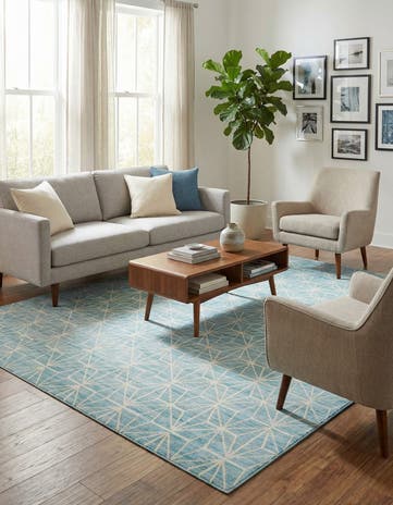 Jill Zarin Blue Uptown Fifth Avenue Rug