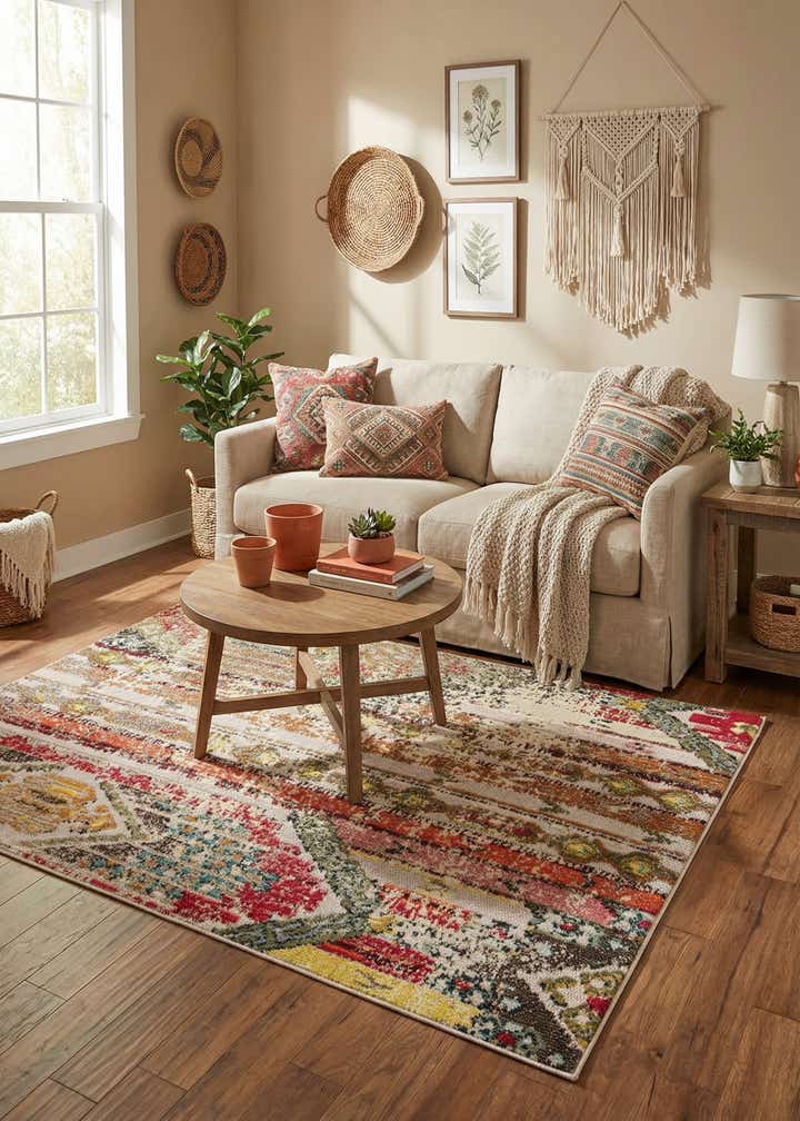 4' x 6' Easy-Clean Casablanca Indoor / Outdoor Rug