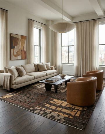 7' 9 x 9' 11 Hand Knotted Beni Marok Rug