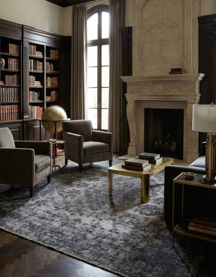 Detail image of  9' 10 x 12' 9 Vintage Royal Wool Rug