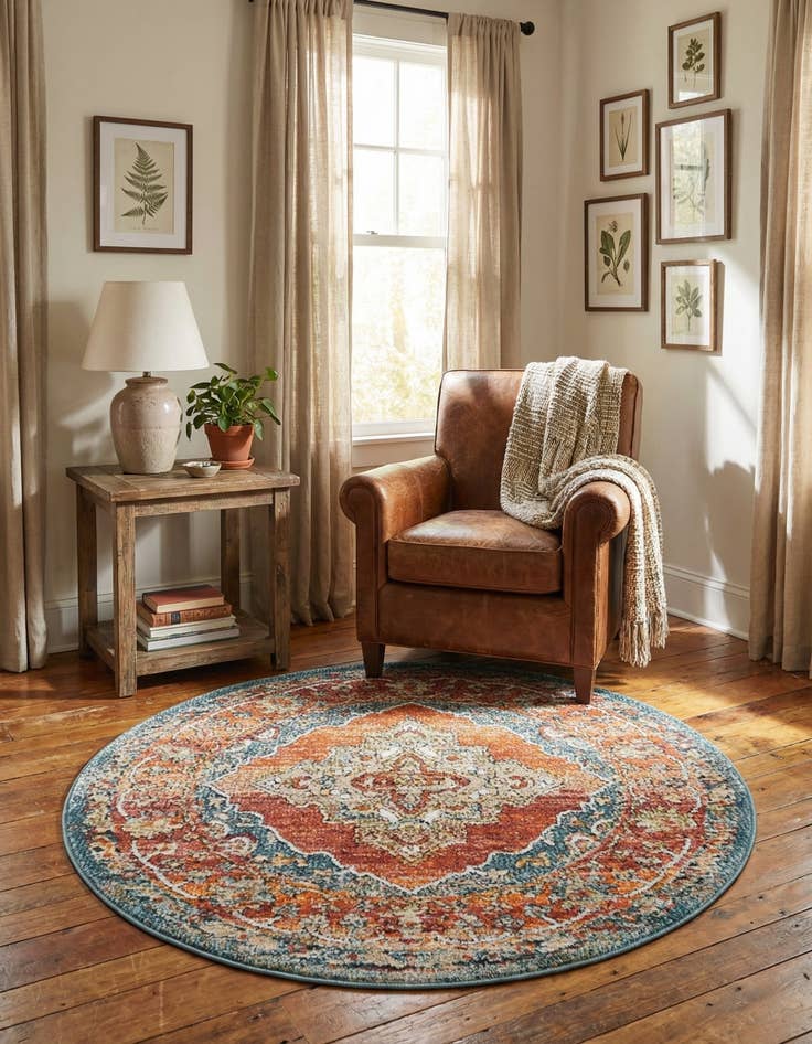 Detail image of  3' 3 x 3' 3 Isabella Round Rug