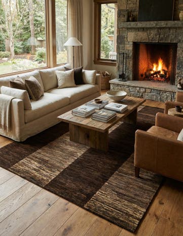6' 5 x 9' 9 Hand Knotted Kashkuli Gabbeh Wool Rug