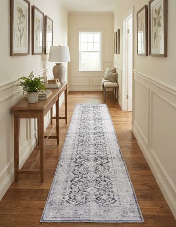 2' 6 x 12' Washable Timeless Runner Rug
