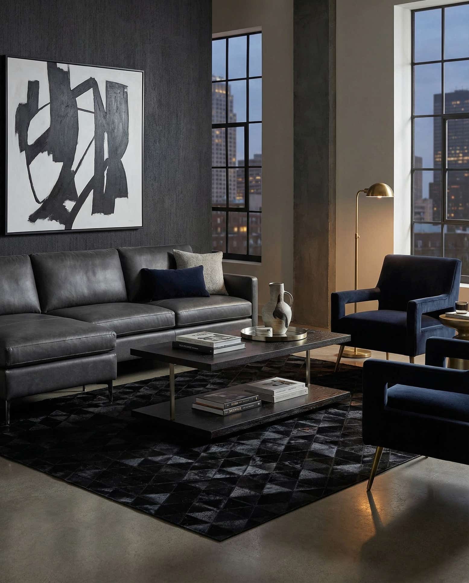 5' x 8' Cowhide Stocks Rug