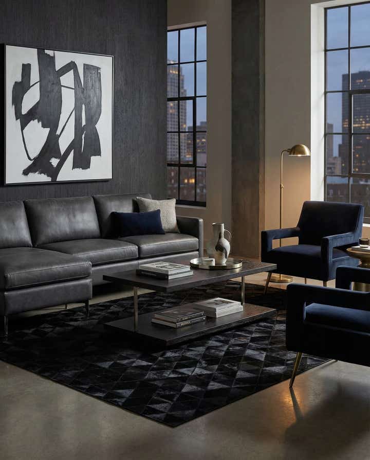 5' x 8' Cowhide Stocks Rug