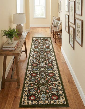 Green Neda Runner Rug