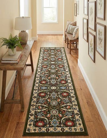 Green Neda Runner Rug