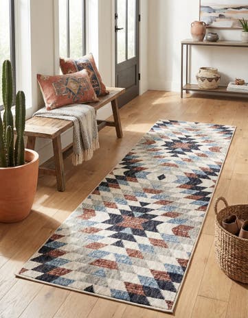 2' x 6' Eco Southwestern Runner Rug