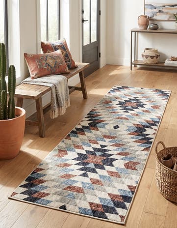2' x 6' Eco Southwestern Runner Rug