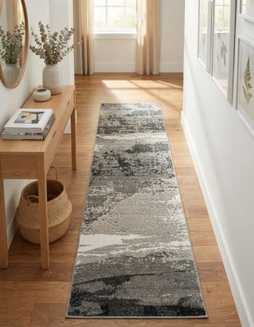 Black Oslo Runner Rug