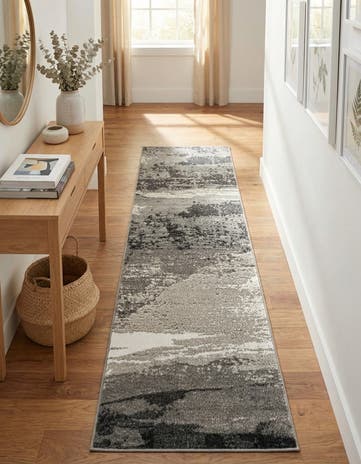 Black Oslo Runner Rug