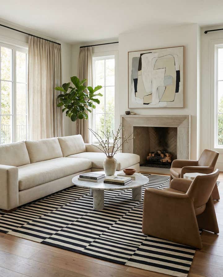 8' 6 x 11' 2 Hand Woven Kilim Modern Wool Rug