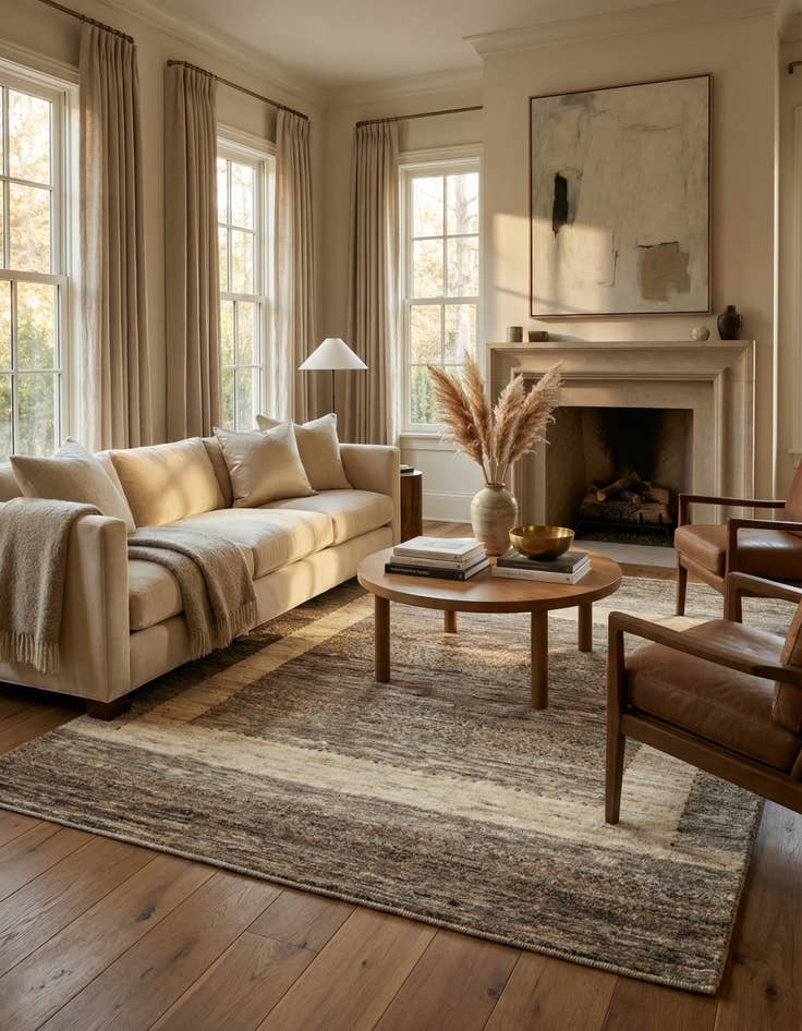 Detail image of 3' 4 x 4' 9 Kashkuli Wool Rug