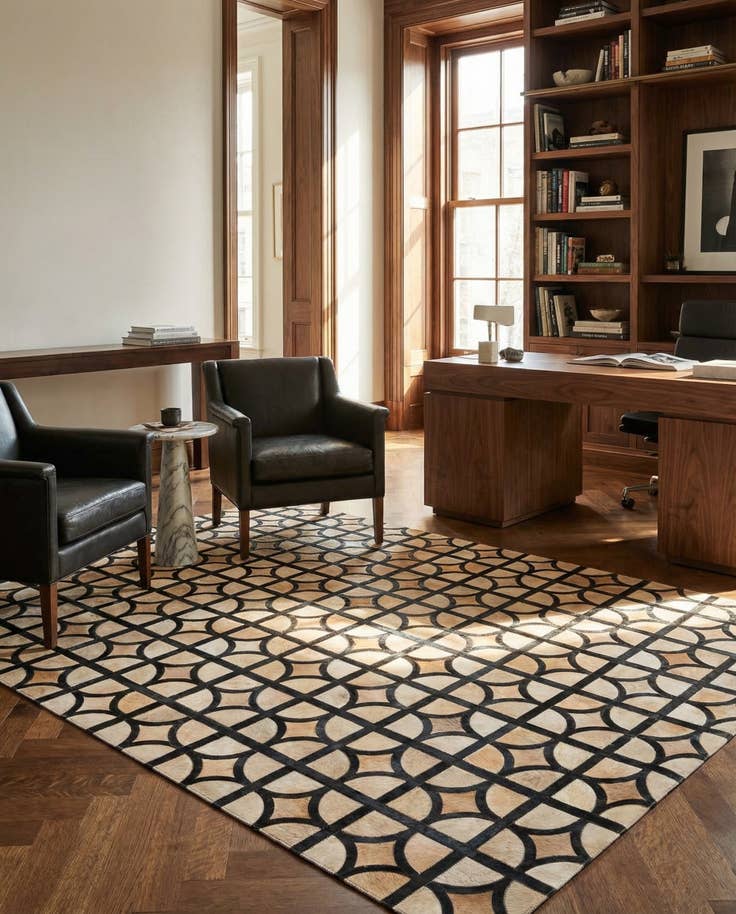 Detail image of 5' x 7' 10 Cowhide Rug