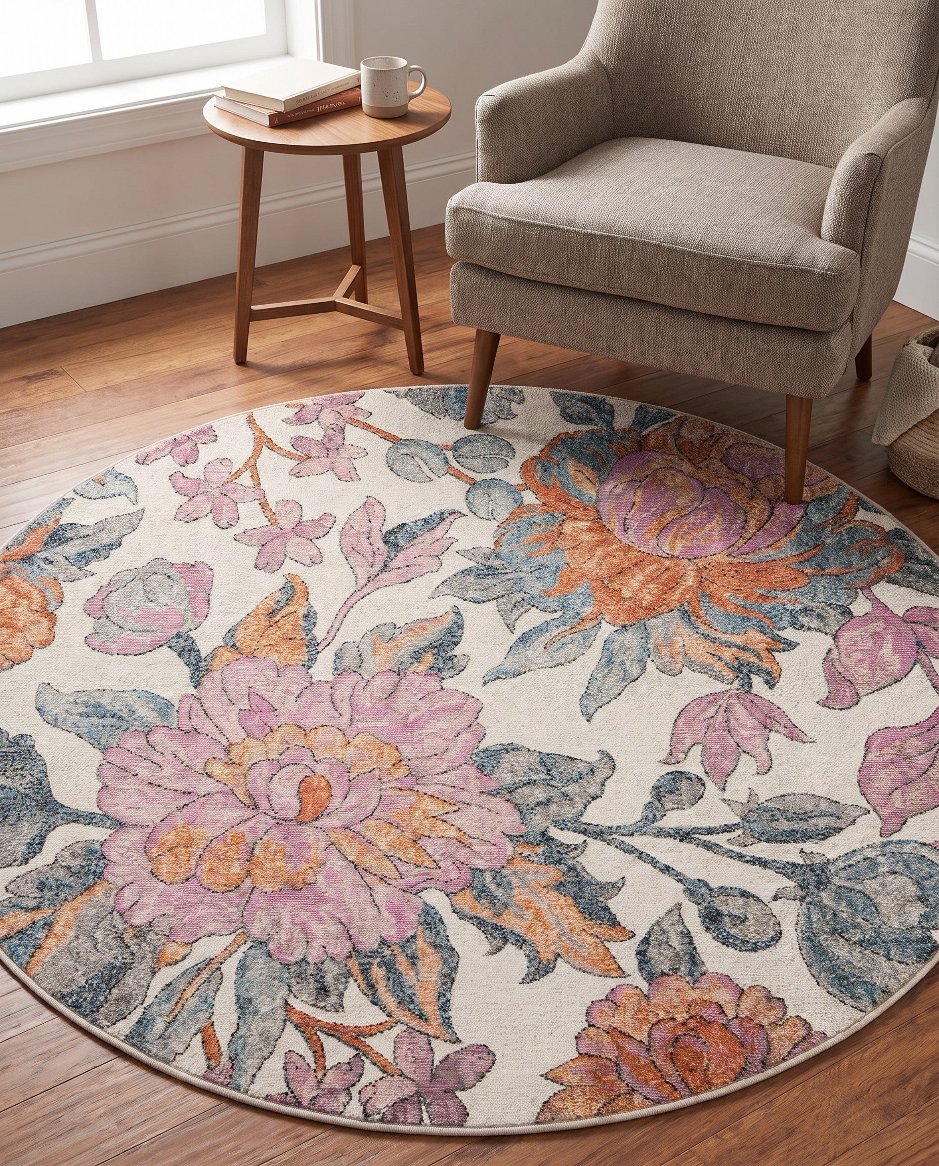 155cm x 155cm Blossom Round Rug