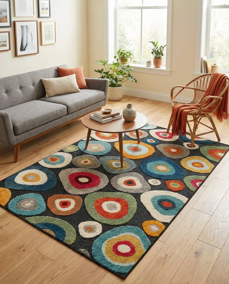 Detail image of 4' x 6' Easy-Clean Casablanca Indoor / Outdoor Rug