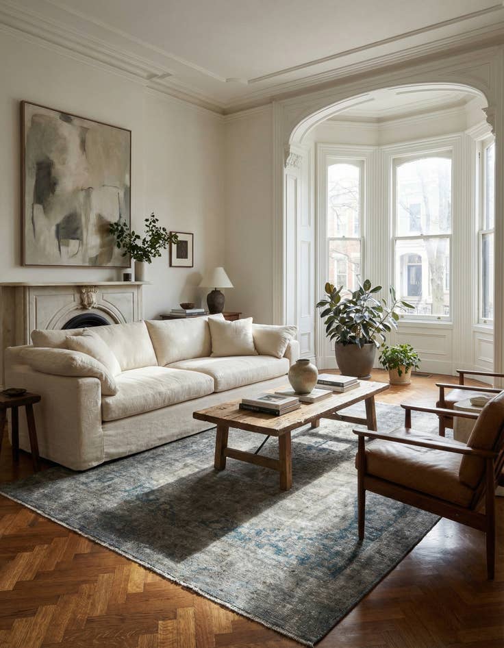 Detail image of 8' 2 x 11' 2  Hand Knotted Ultra Vintage Persian Wool Rug