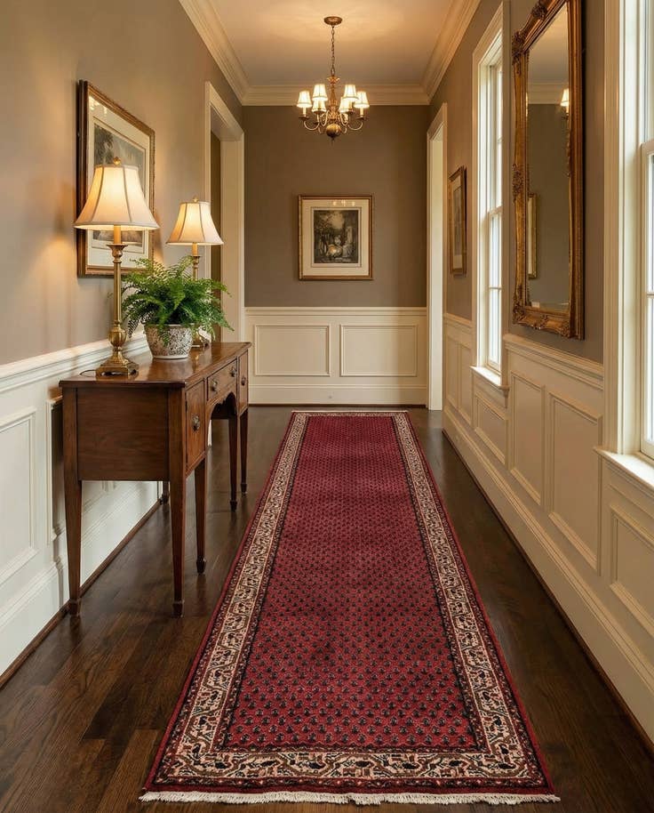 Detail image of 3' 1 x 12' 11 Mir Runner Rug