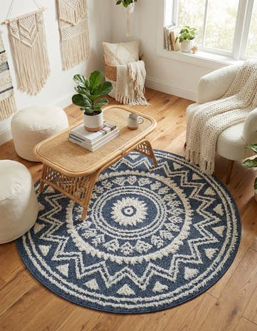 5' 3 x 5' 3 Boho Round Rug
