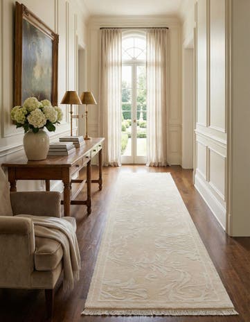 2' 7 x 13' 1 Hand Knotted Darya Wool Runner Rug