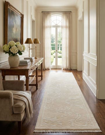 2' 7 x 13' 1 Hand Knotted Darya Wool Runner Rug