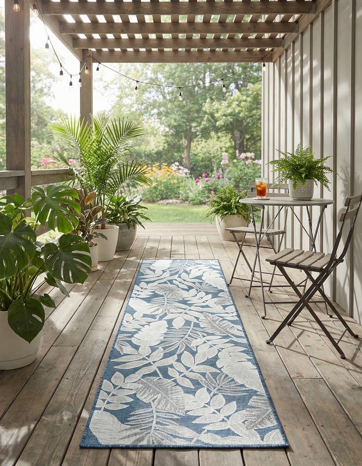 2' 2 x 8' Easy-Clean Botanical Indoor / Outd...
