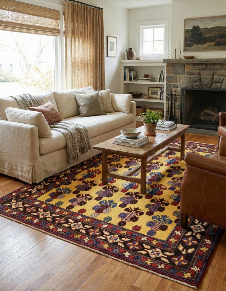 Detail image of 5' 10 x 7' 10  Hand Knotted Kazak Oriental Rug