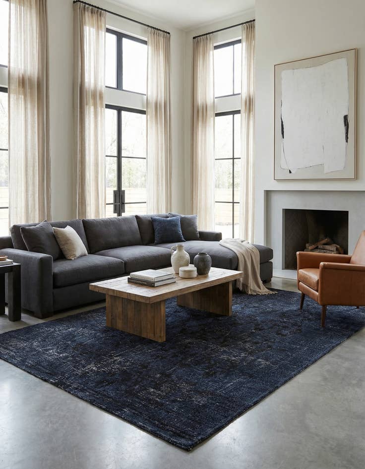 Detail image of 6' 7 x 9' 4  Hand Knotted Darya Wool Rug