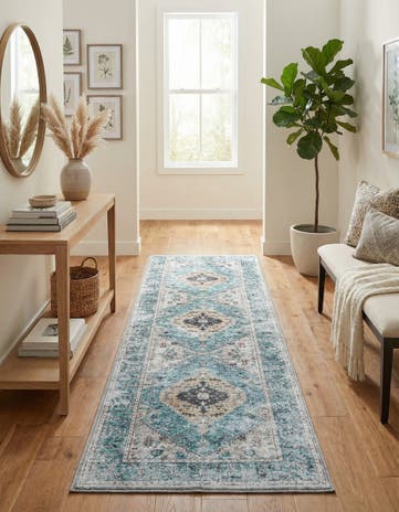 2' 7 x 10' Washable Yara Runner Rug