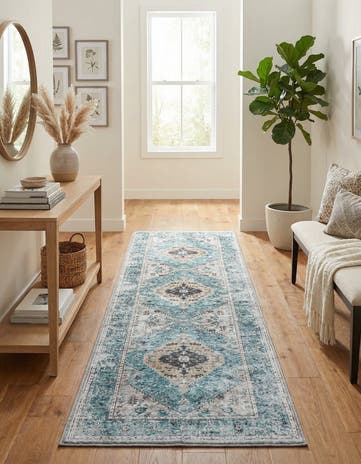 2' 7 x 10' Washable Yara Runner Rug