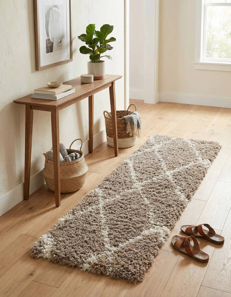 Detail image of 2' x 6' Infinity Shag Runner Rug