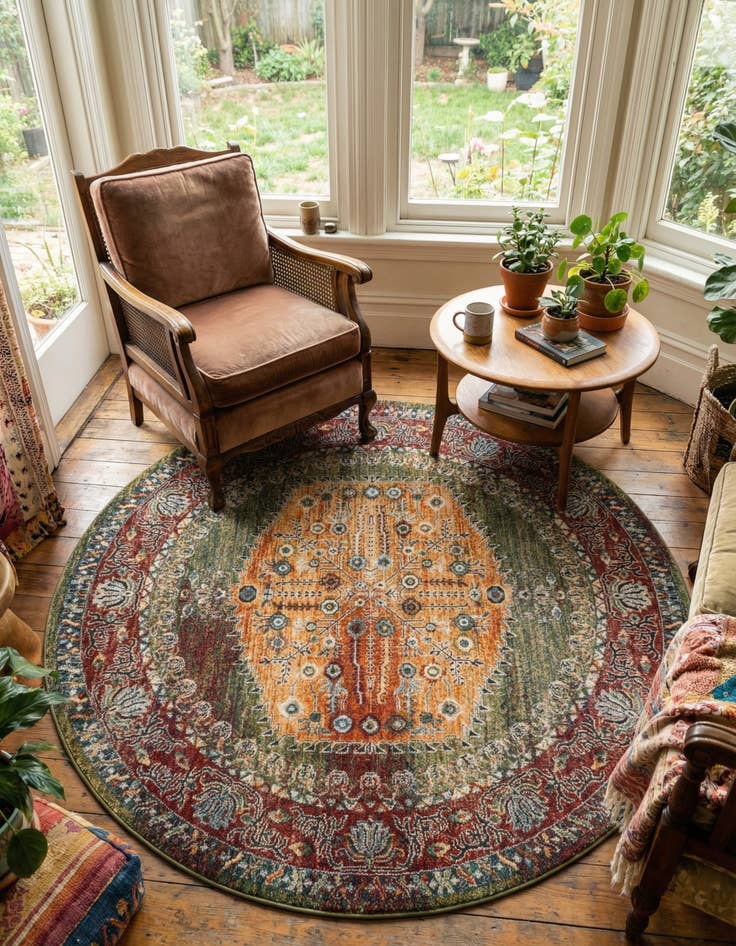 Detail image of 8' x 8' Isabella Round Rug