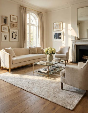 5' 7 x 7' 10 Hand Knotted Darya Wool Rug