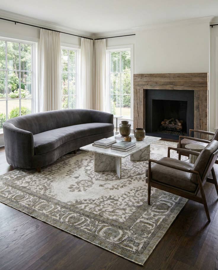 Detail image of 9' 8 x 12' 8 Hand Knotted Ultra Vintage Persian Wool Rug