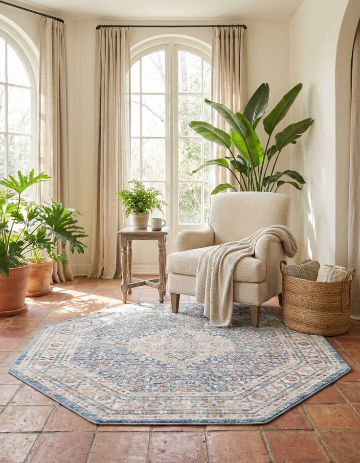 Detail image of 4' x 4' Noble Octagon Rug