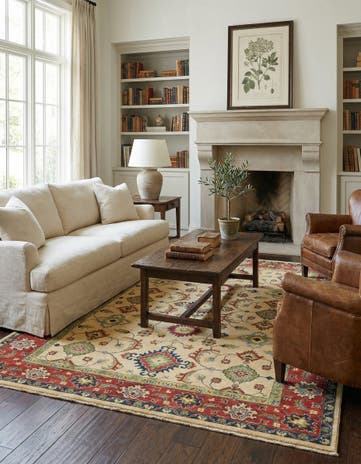 4' 10 x 6' 8 Hand Knotted Kazak Rug
