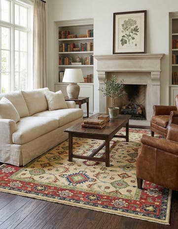 4' 10 x 6' 8 Hand Knotted Kazak Rug