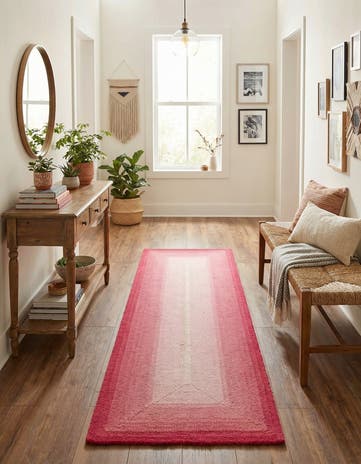 2' x 6' 1 Ombre Wool Runner Rug