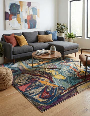 Washable Haerfest Square Rug