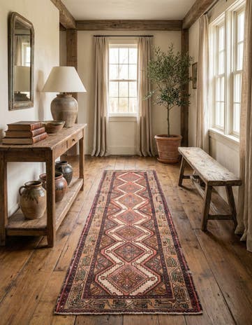2' 7 x 8' 7 Hand Knotted Ultra Vintage Persian Wool Runner Rug