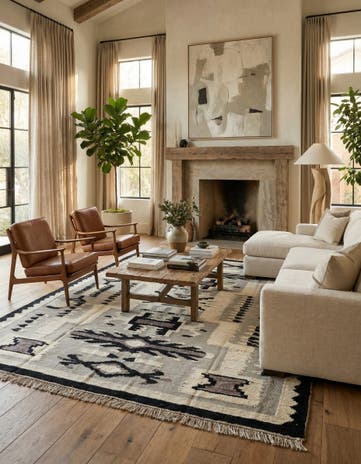 8' 1 x 10' 5 Hand Knotted Darya Wool Rug